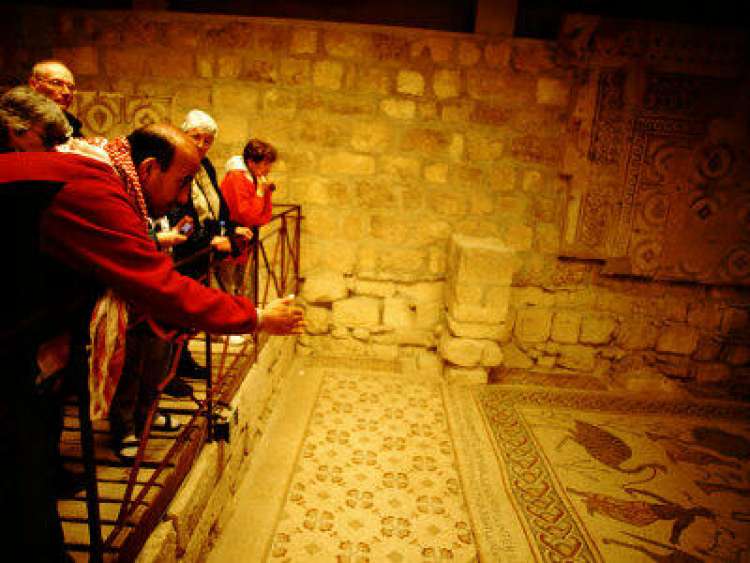 Mosaici nella cappella sul Monte Nebo